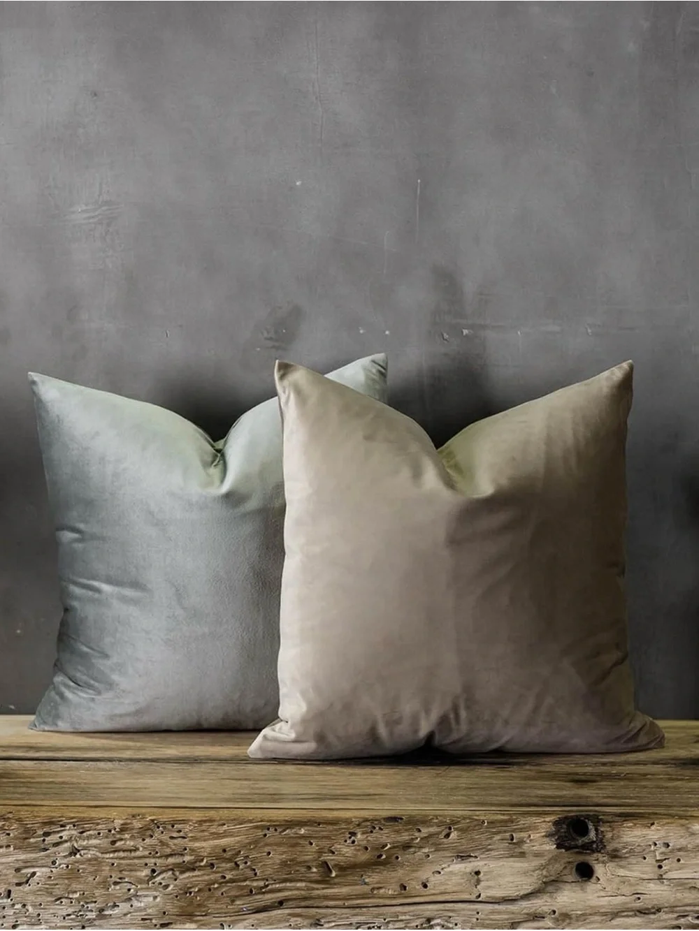 Decorative Velvet Throw Pillow Covers 20x20” Set of 2 with Zipper